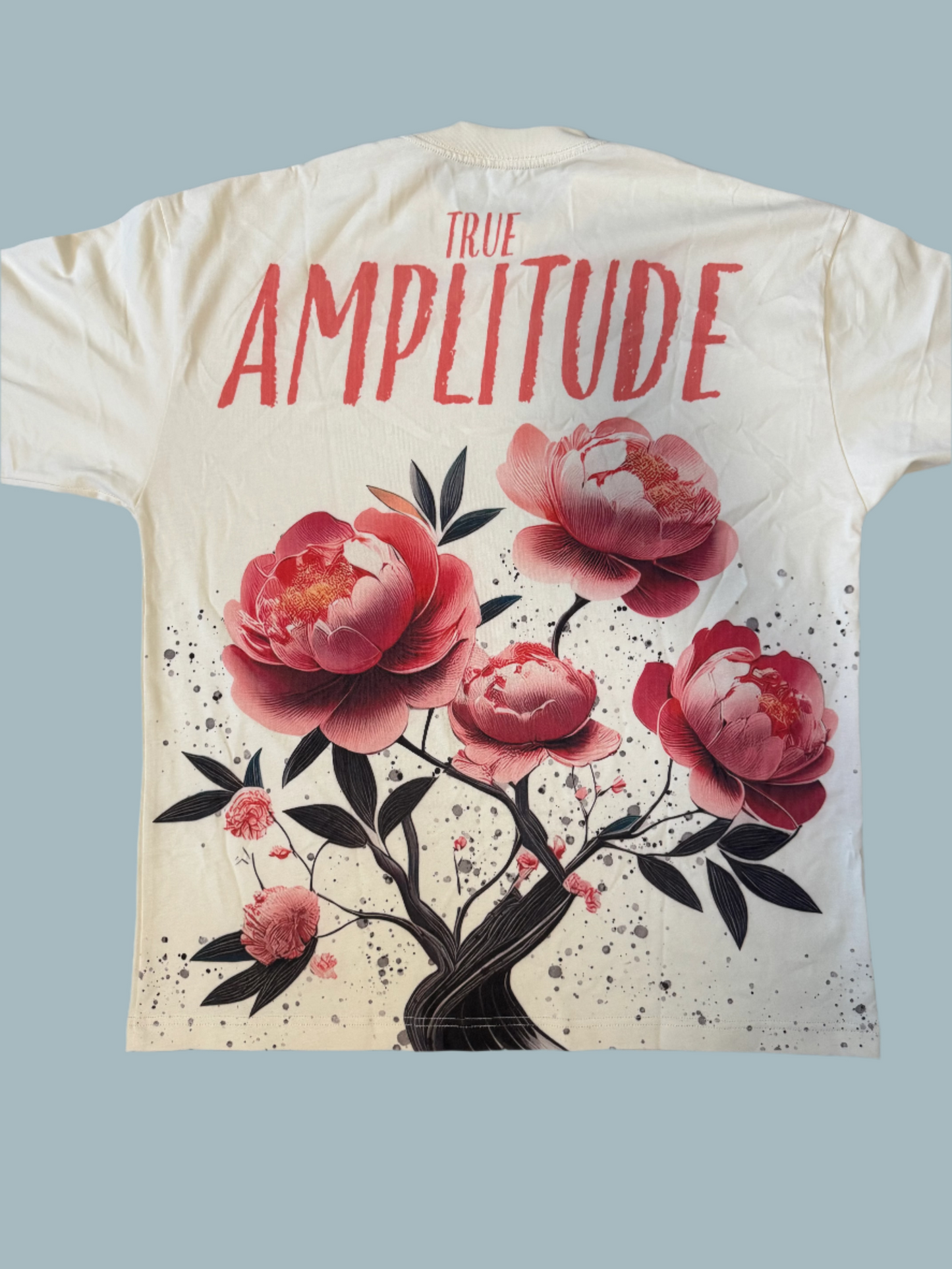 Rose "Bloom" T-shirt in Cream