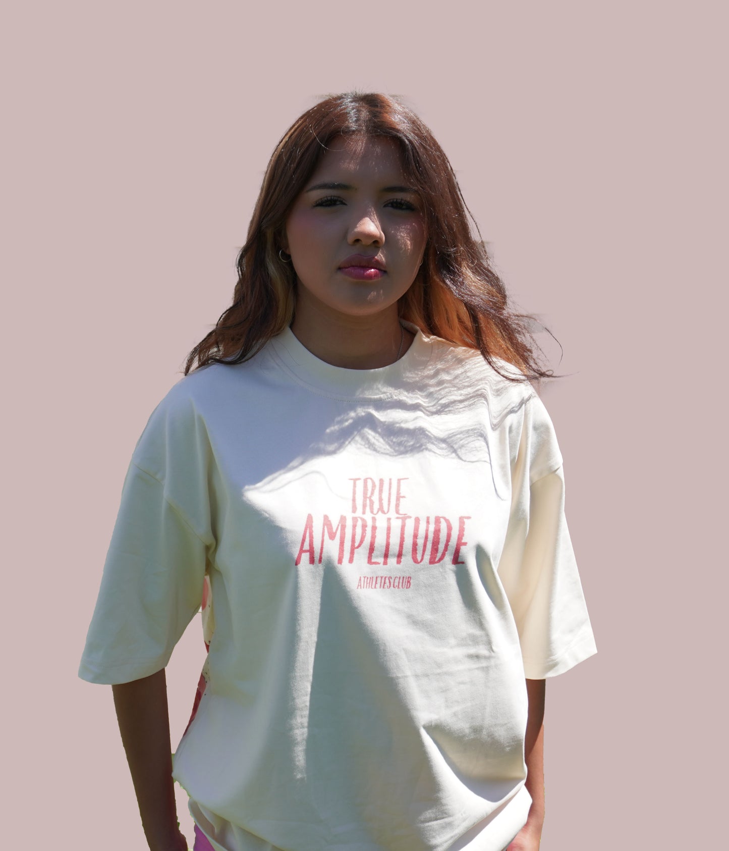 Rose "Bloom" T-shirt in Cream